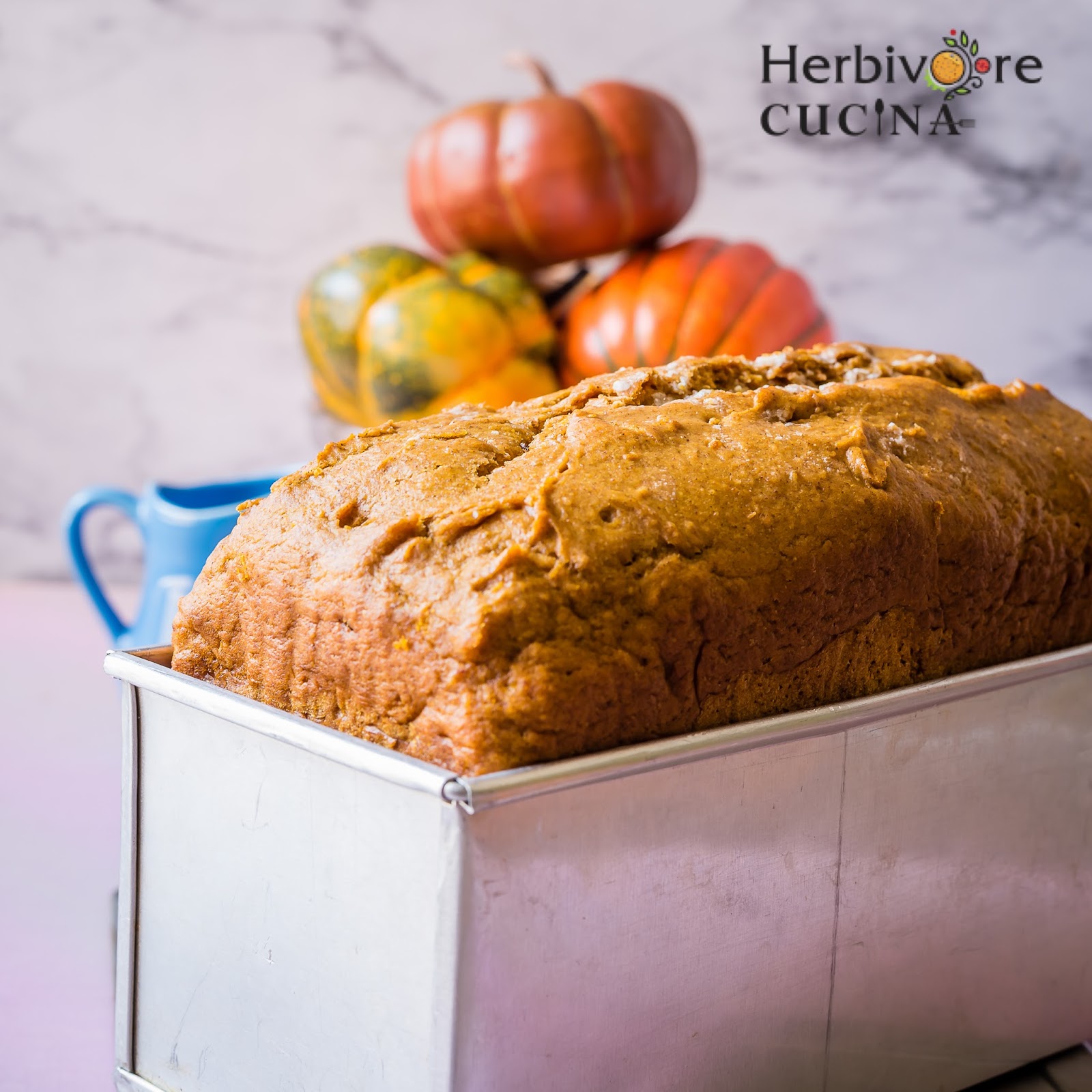 Herbivore Cucina Super Quick Eggless Pumpkin Bread