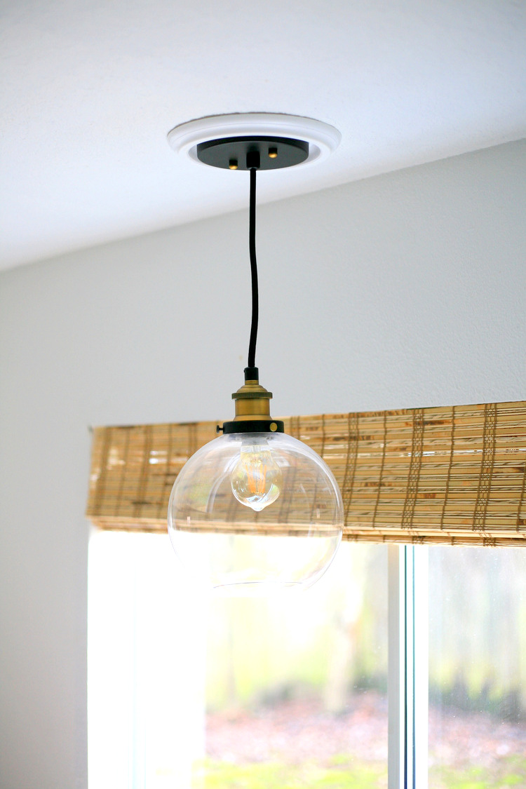 How to convert a can light to a pendant light! Nonelectrical tutorial