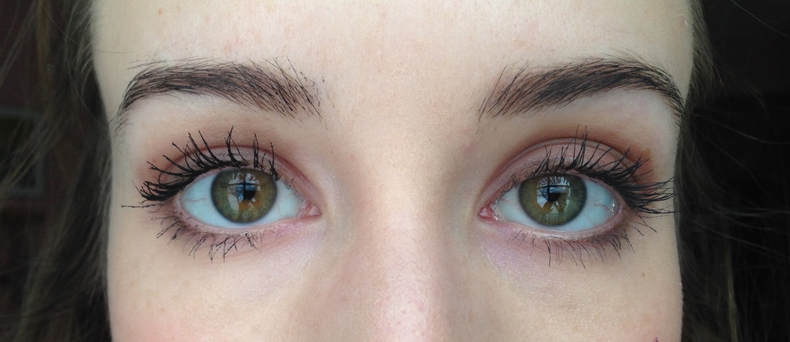 They're Real vs. Lash Bloom two coats, and each mascara swiped