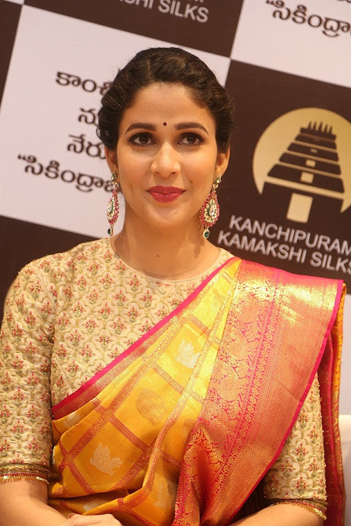 Lavanya Tripathi at Kanchipuram Kamakshi Silks