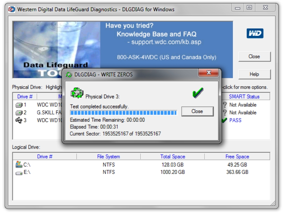 Diagnostic: Wd Diagnostics