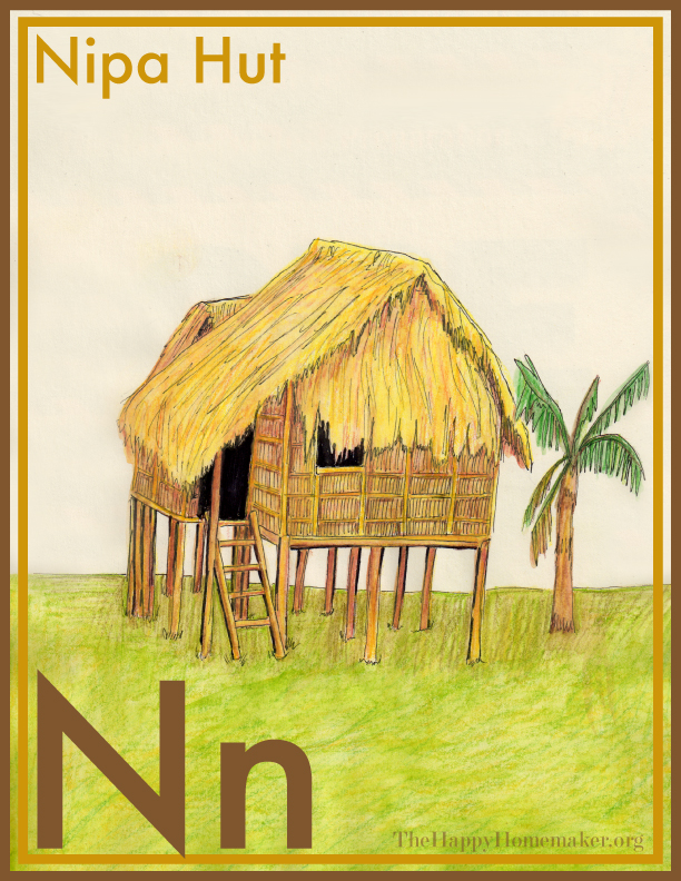 nipa house clipart - photo #15