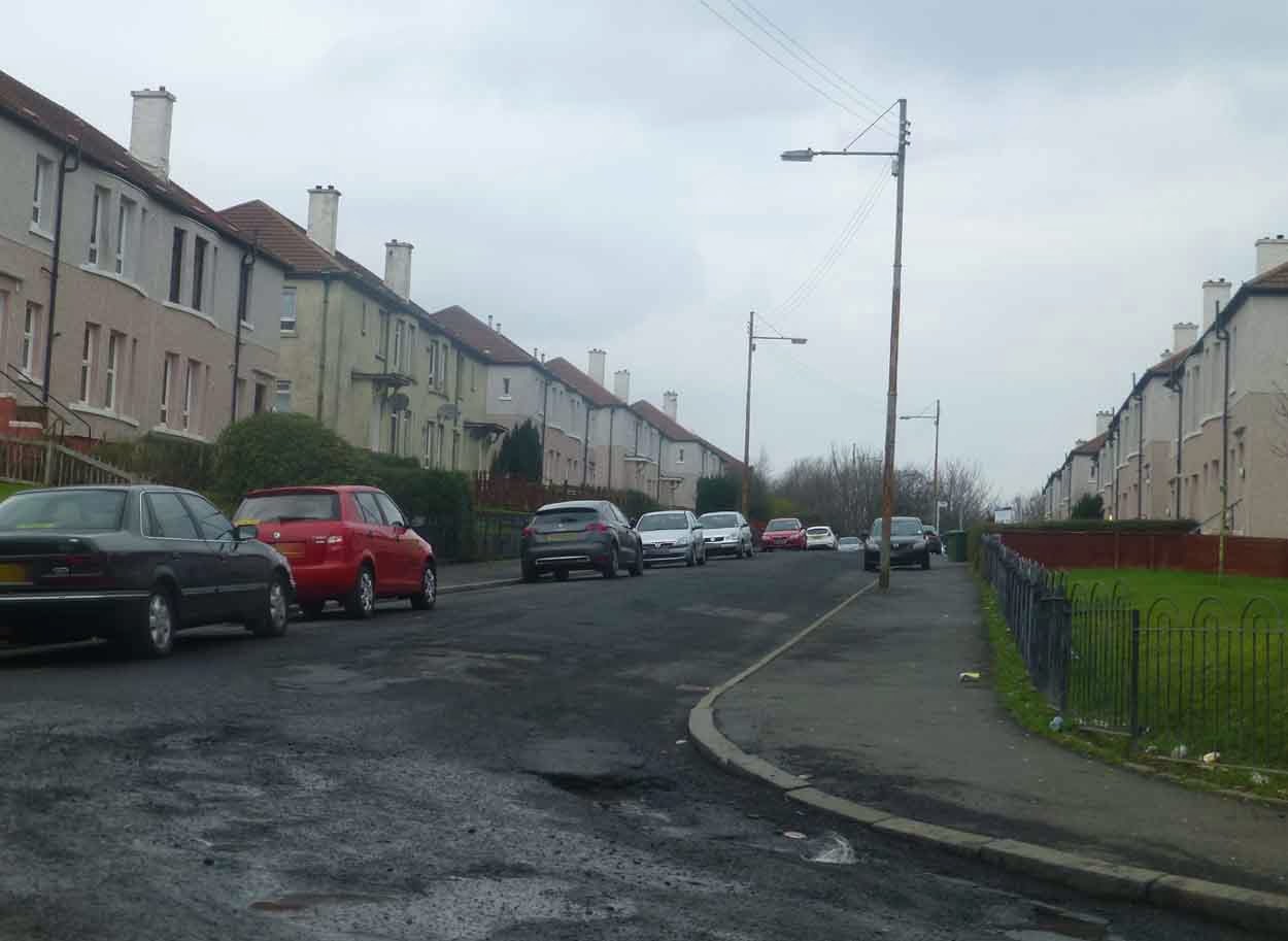 Alex and Bob`s Blue Sky Scotland Pollok.Priesthill.Nitshill.The Bundy.Gowanbank.Silverburn