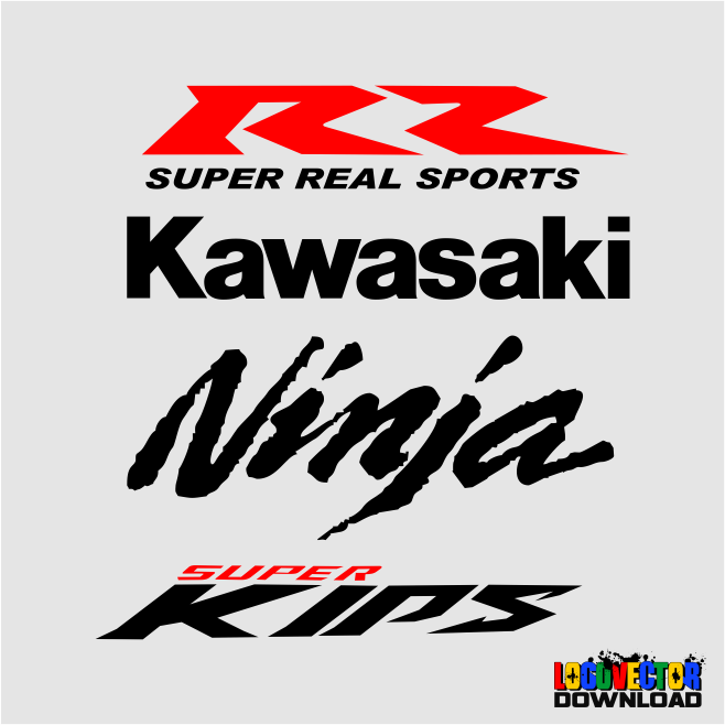 Download KAWASAKI NINJA RR SUPER KIPS Logo Vector cdr - Logo Vector