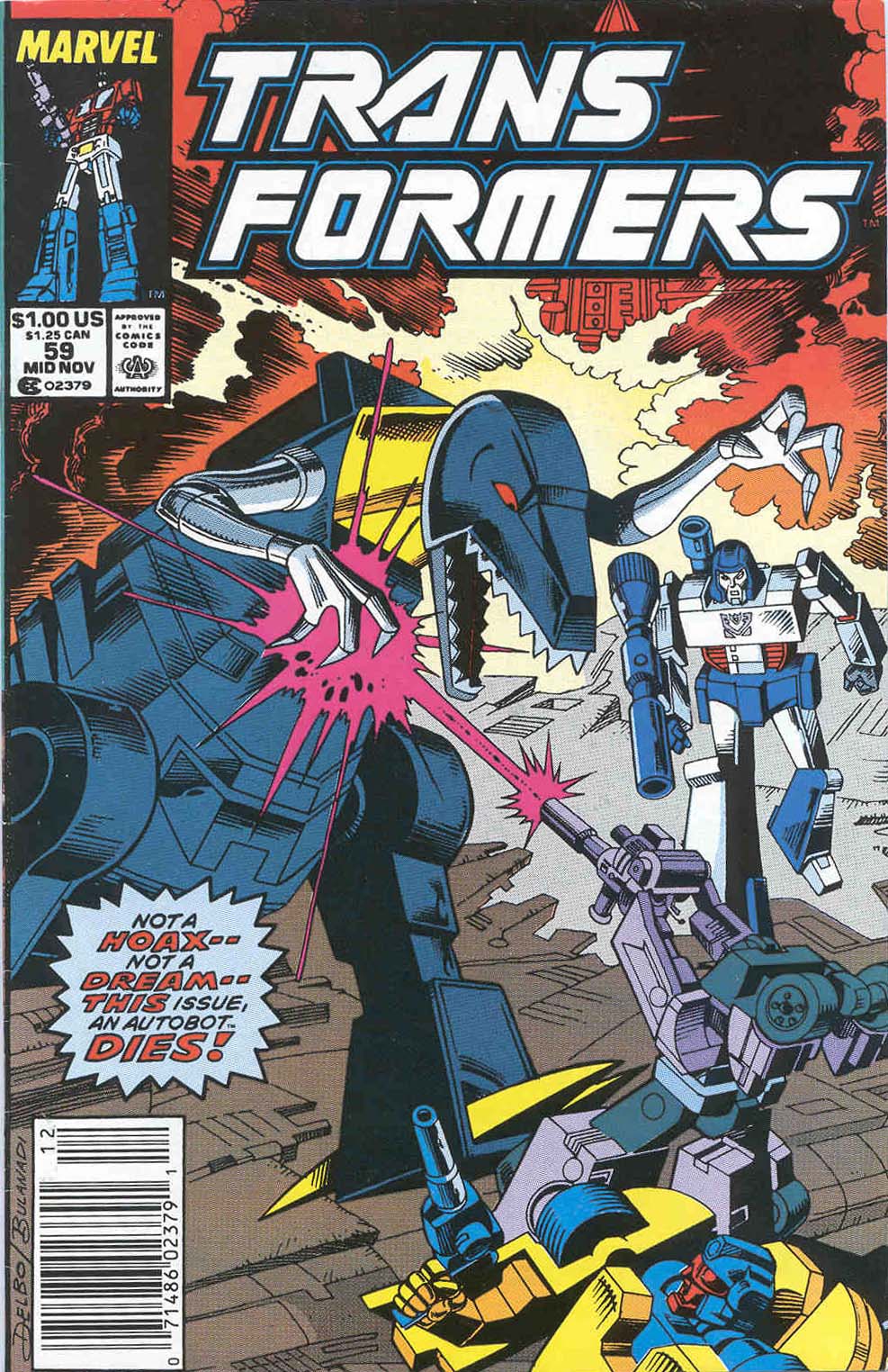 Read online The Transformers (1984) comic -  Issue #59 - 1