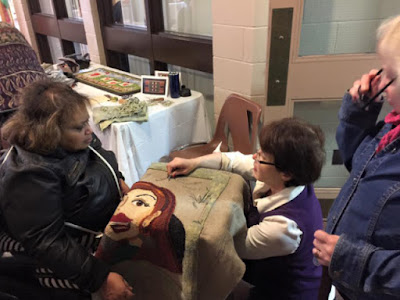 Westview Craft Fair Rug Hooking Demonstration