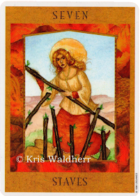 Goddess Tarot, Seven of wands, Kris Waldherr