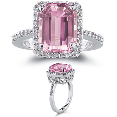 All Fashionable Jewellery in One Place: Pink gemstone engagement rings ...
