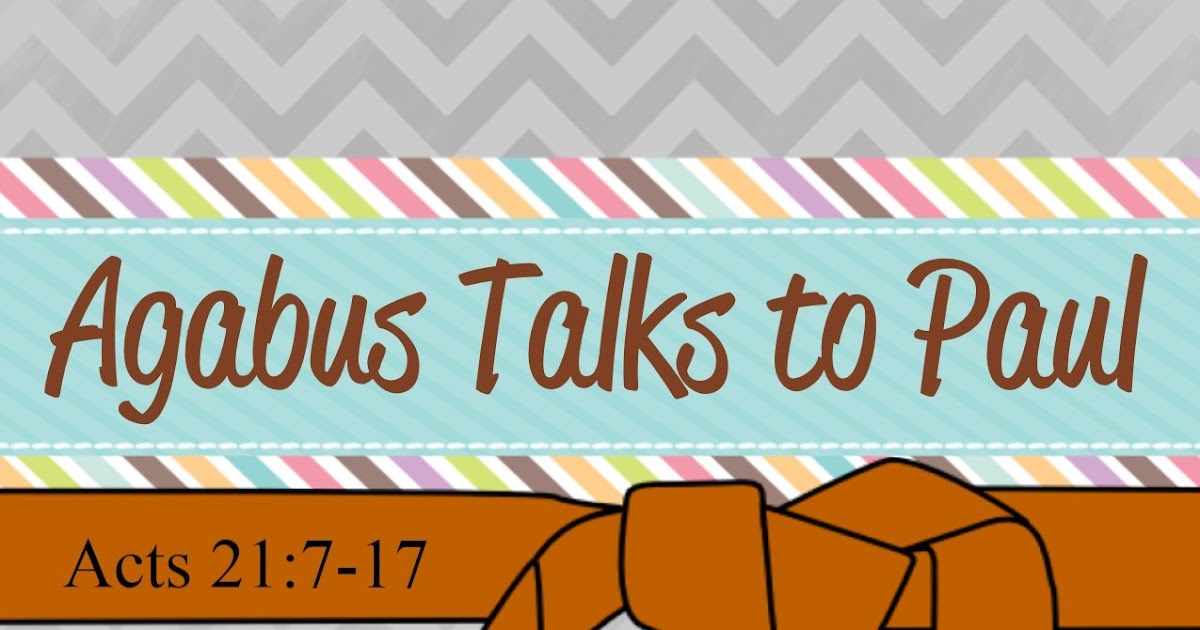 Bible Fun For Kids Paul and Agabus