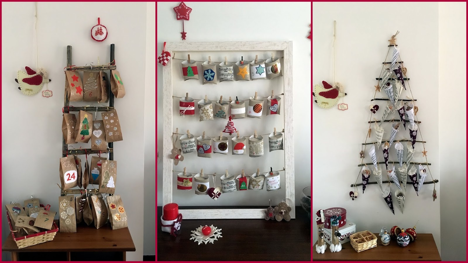 24 Ciondoli Moda Gioielli Calendari dell Avvento Conto alla Rovescia per Bambini Natale OVERWELL Calendario dellavvento Bambini Regali di Natale Regali