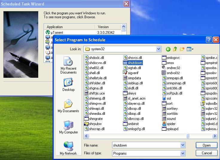 How to Schedule Shut Down In Windows XP without any software Learn