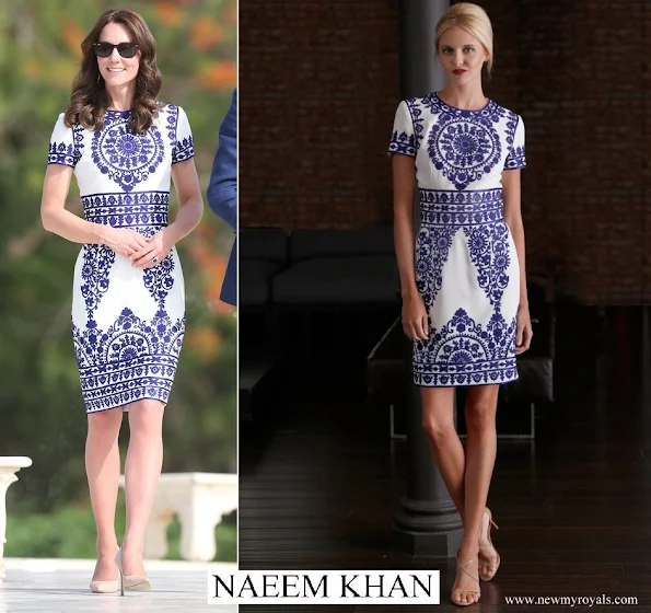Kate Middleton wore NAEEM KHAN - Resort 2015 Collection dress