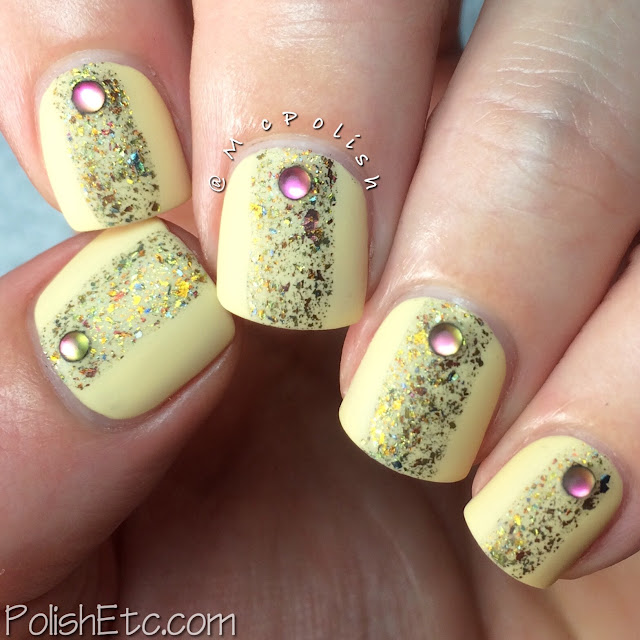 Day 3: Yellow Nails for #31dc2015 by McPolish - Glitter Daze 'Interstellar Dragon'