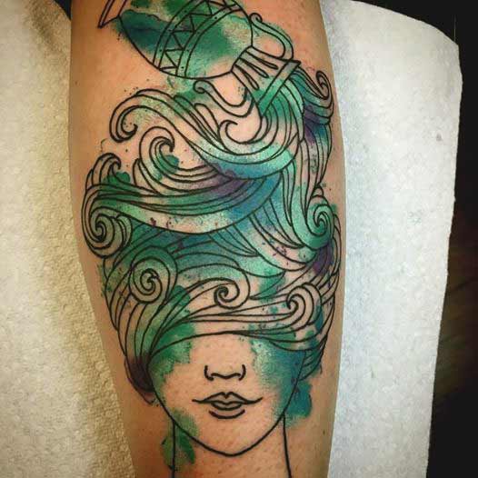 Best Aquarius tattoos symbols and meanings