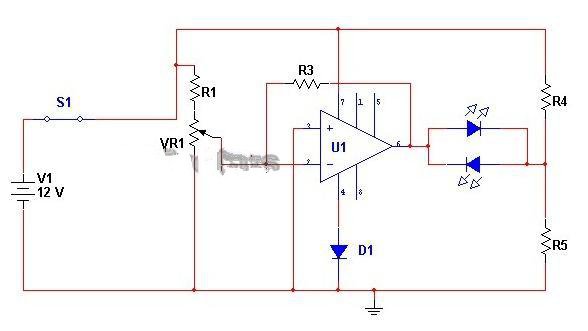 Voltage Monitor Circuit Diagram - Electronic Circuits, Audio Amplifiers