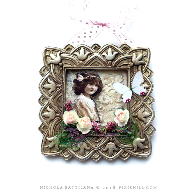 Framed Floral Collage - Nichola Battilana pixiehill.com