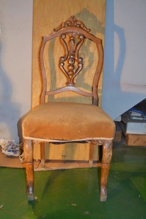 Antigua silla restaurada. El antes y el después