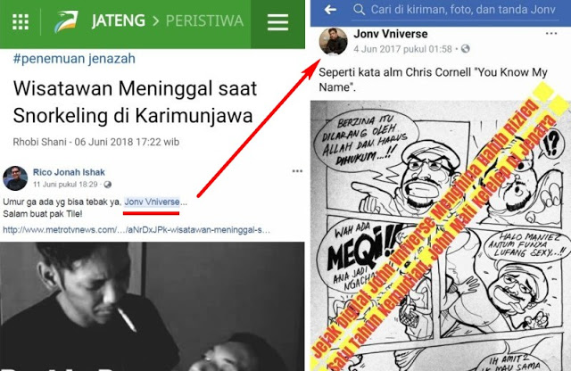 Dahsyatnya Mubahalah, Akun Penghina Imam Besar Umat Islam, Tewas Tenggelam di Karimun Jawa Dahsyatnya Mubahalah, Akun Penghina Imam Besar Umat Islam, Tewas Tenggelam di Karimun Jawa