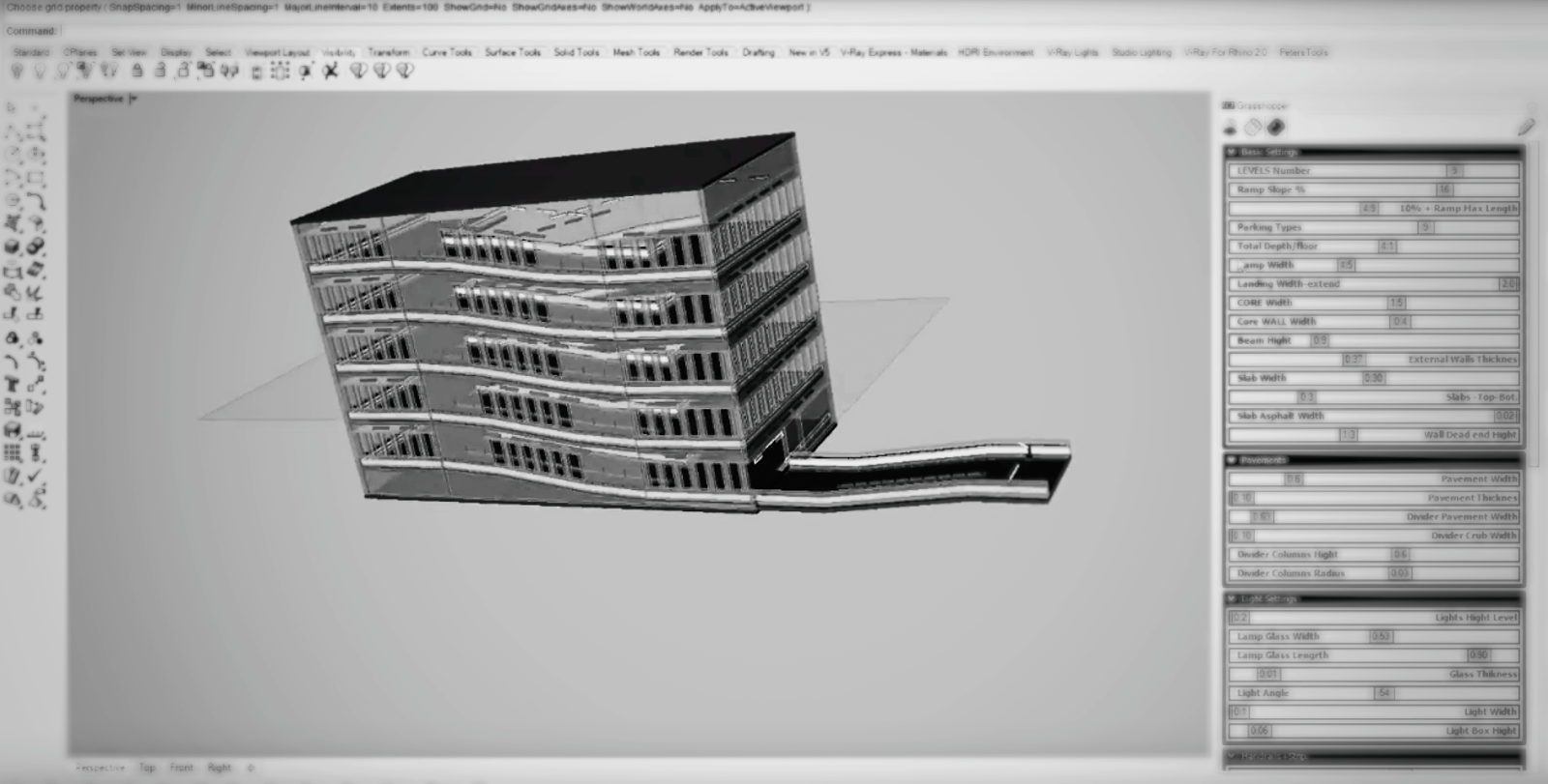 Parametric Parking Ramp Video | Parabolic Design