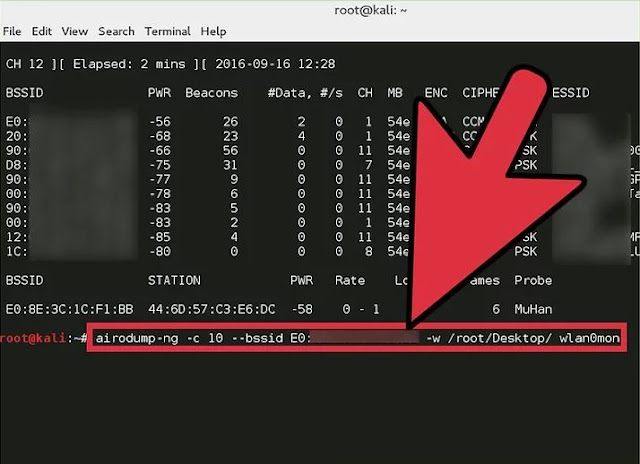 البدأ في عملية اختراق الويفي على الحاسوب 