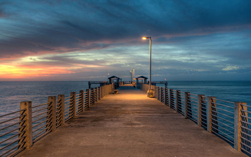 Pier twilight by Glenn Nagel