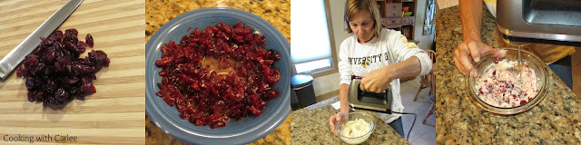 step by step pictures of MiMi making the butter