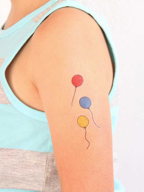 tatuagens de balões para as meninas tatuagens de balões para as meninas