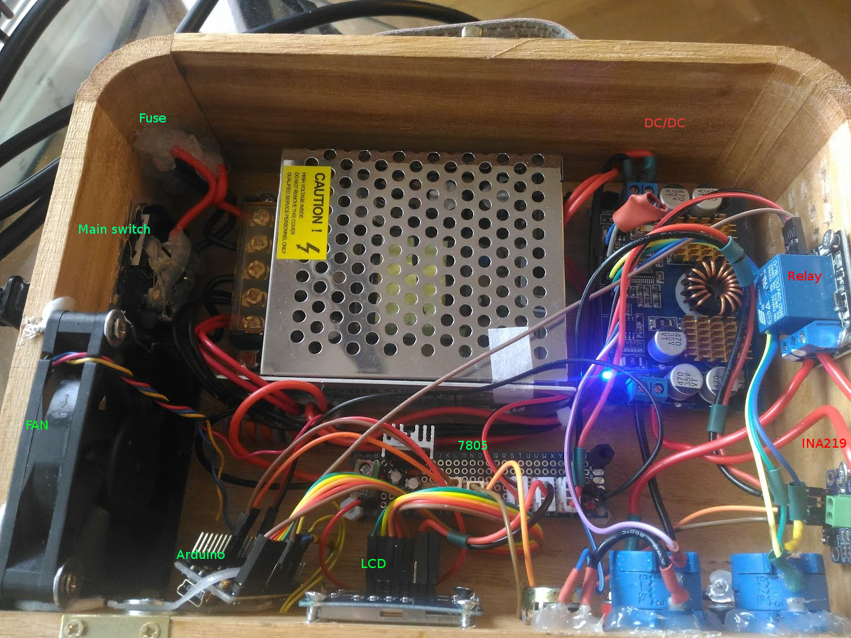 Arduino power supply Completed schematics + pics + code