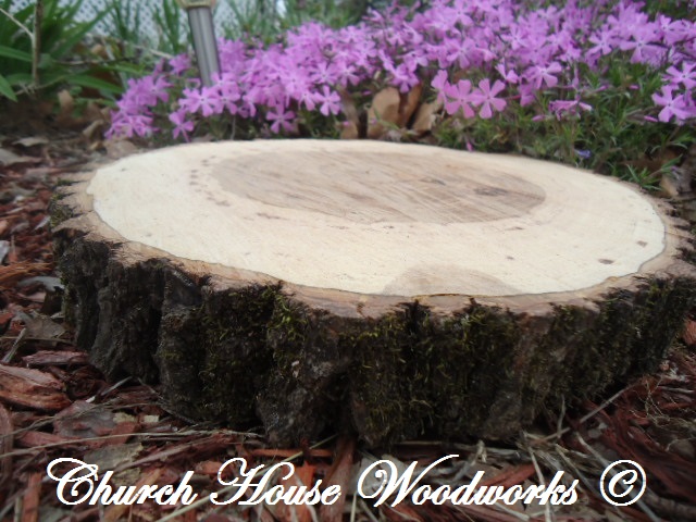 Church House Collection Blog: 12 Inch Large Hickory Wood Slices For A  Rustic Wedding Centerpiece- Woodslice Centerpieces Large Wood Slices