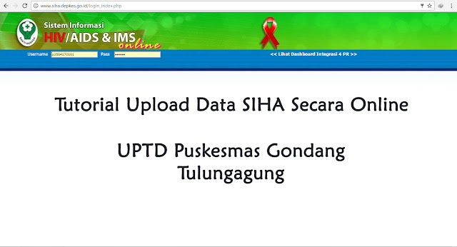 Tutorial Upload Data SIHA Secara Online Puskesmas Gondang