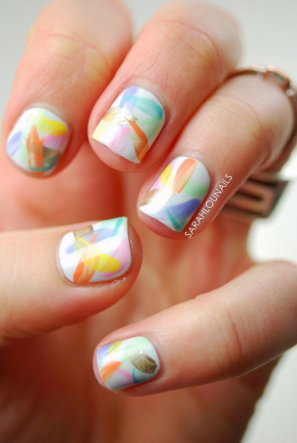 Fascinating Watercolor Nail Art Ideas