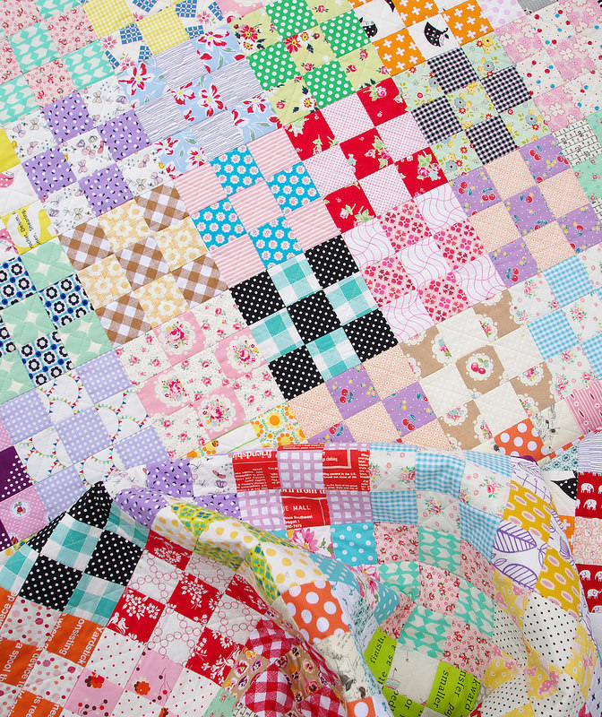 Nine Patch Checkerboard Quilt & Tutorial | Red Pepper Quilts