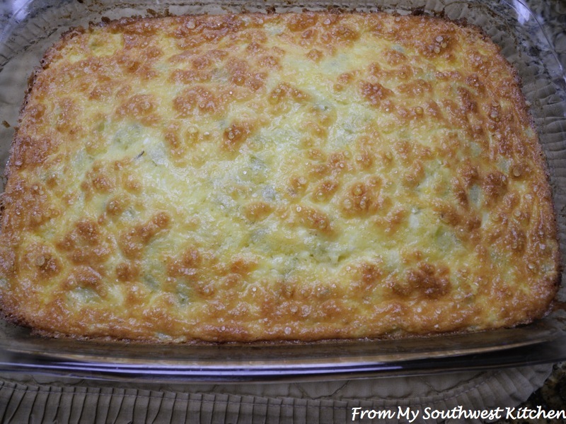 From My Southwest Kitchen Chile Cheese Souffle Squares