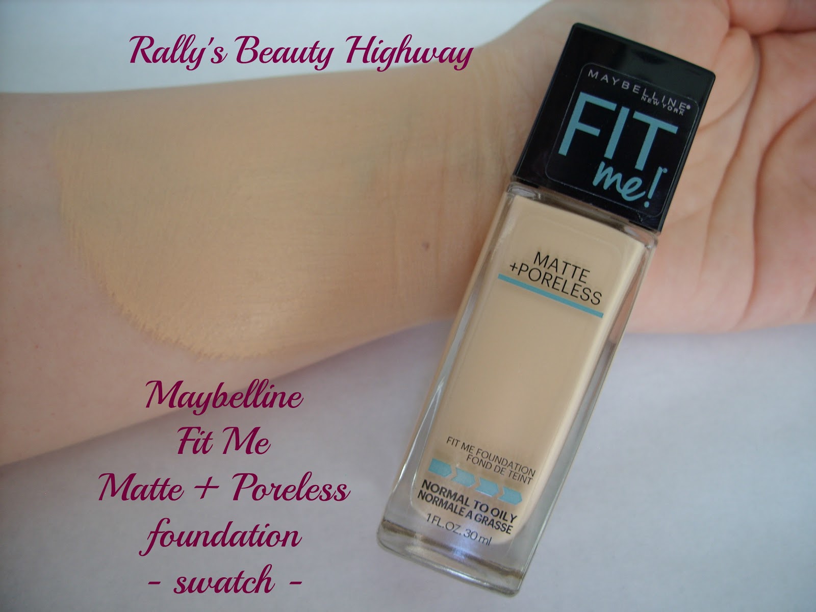 teleurstellen besteden parachute Rally's Beauty Highway: Review Maybelline Fit Me Matte and Poreless  foundation
