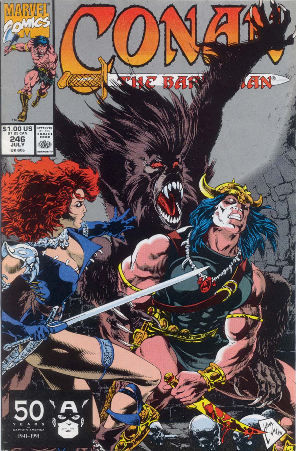 Read online Conan the Barbarian (1970) comic -  Issue #246 - 1