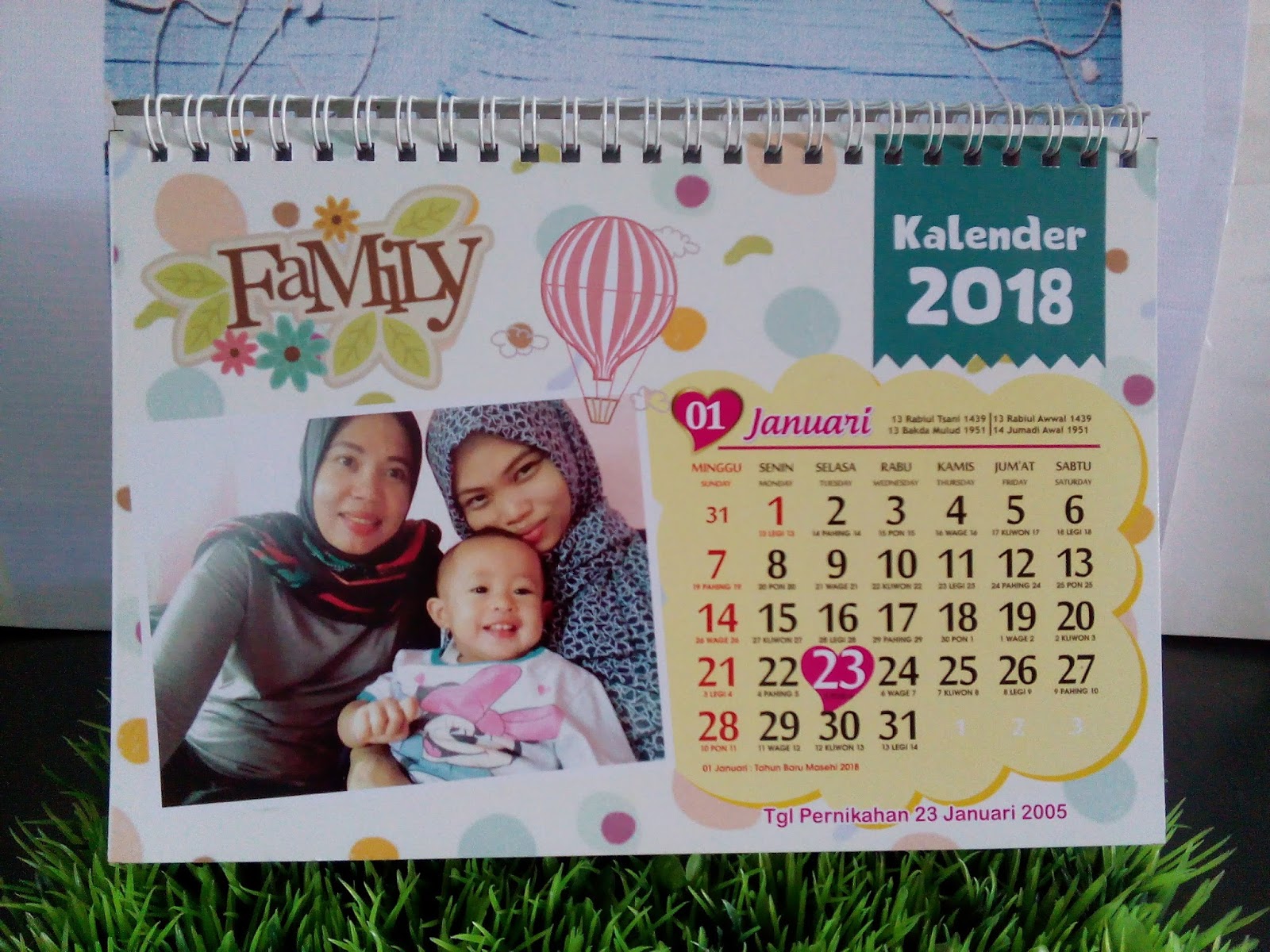 Kalender Duduk / Kalender Meja / Kalender Lucu