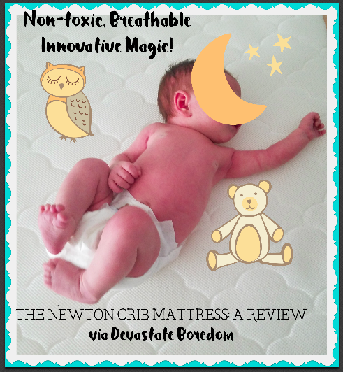 A Review - with video! - of the Newton Baby Crib Mattress- Non-Toxic, Breathable, Innovative Magic! Raman Noodle Design = Ultimate Breathability! Healthy, comfortable, and flame retardant free! A great affordable alternative to organic mattresses.  Green, eco-friendly and recyclable too! via Devastate Boredom