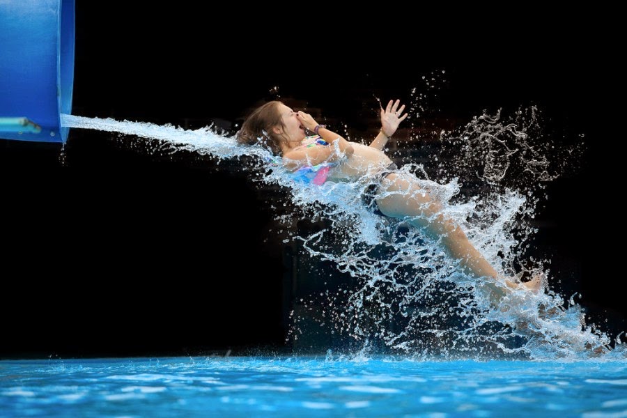 Krista Long Captures Stunning Moments of People Coming Out Of Water Slides