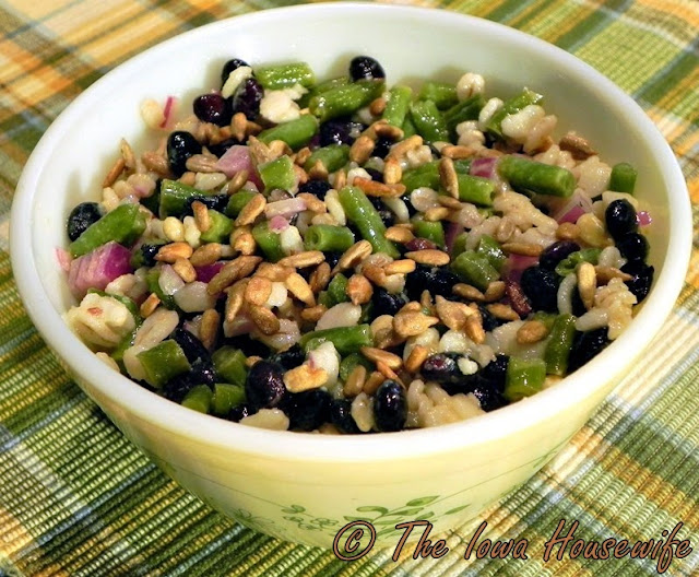 The Iowa Housewife Two Bean and Barley Salad