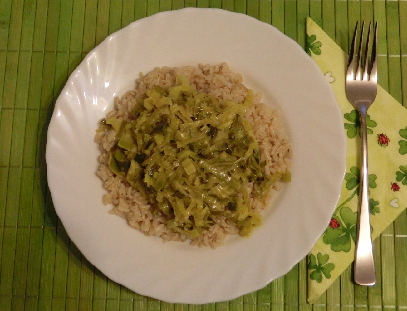 Bhakti Yoginis Blog: Reis mit Lauch-Curry