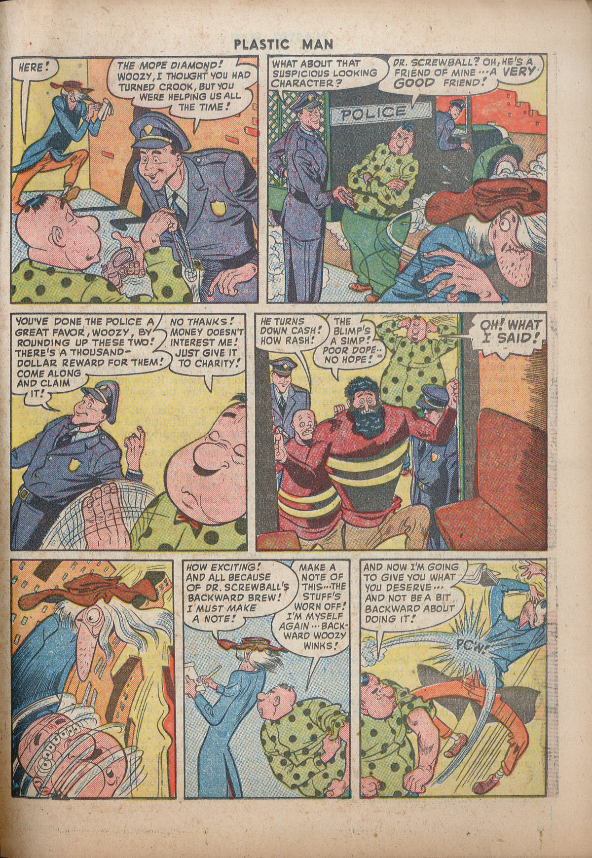 Read online Plastic Man (1943) comic -  Issue #12 - 33
