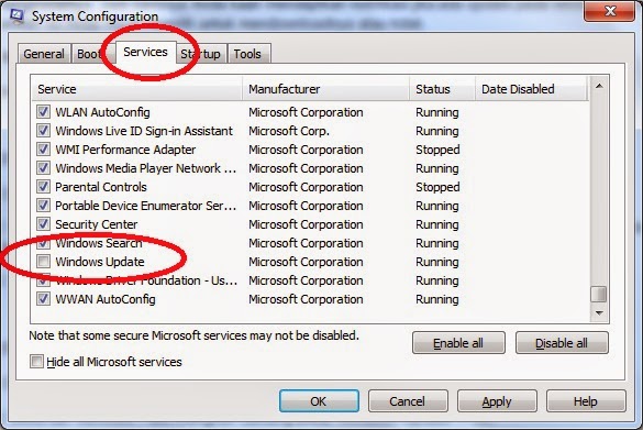 Berbagai Cara Mematikan Auto Update Pada Windows 7