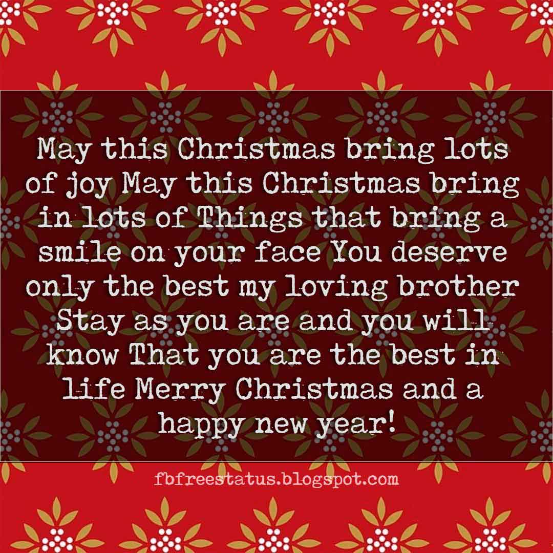 Christmas Messages For Brother