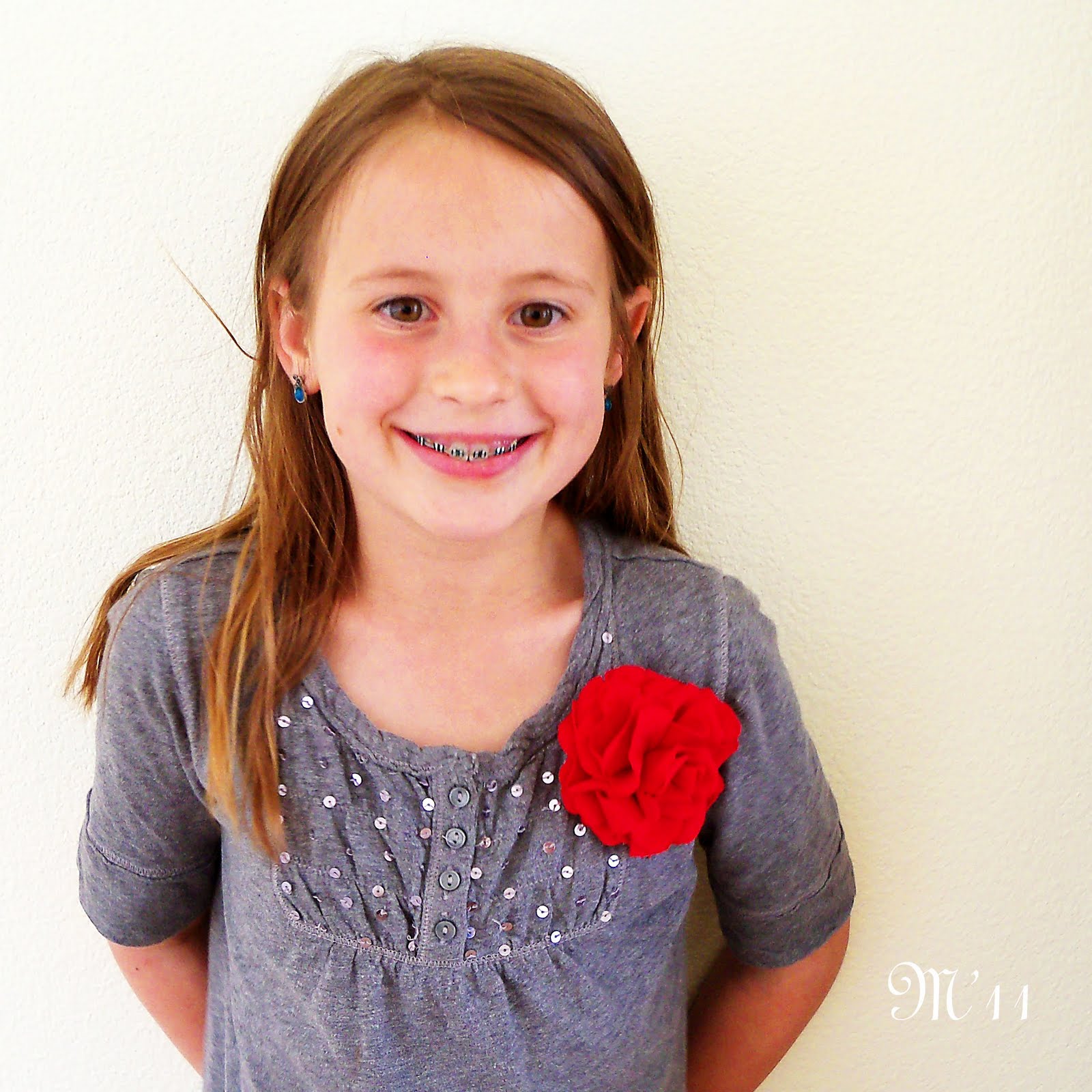 living with threemoonbabies: New: Upcycled T-Shirt Flower Brooch/Hair Clip