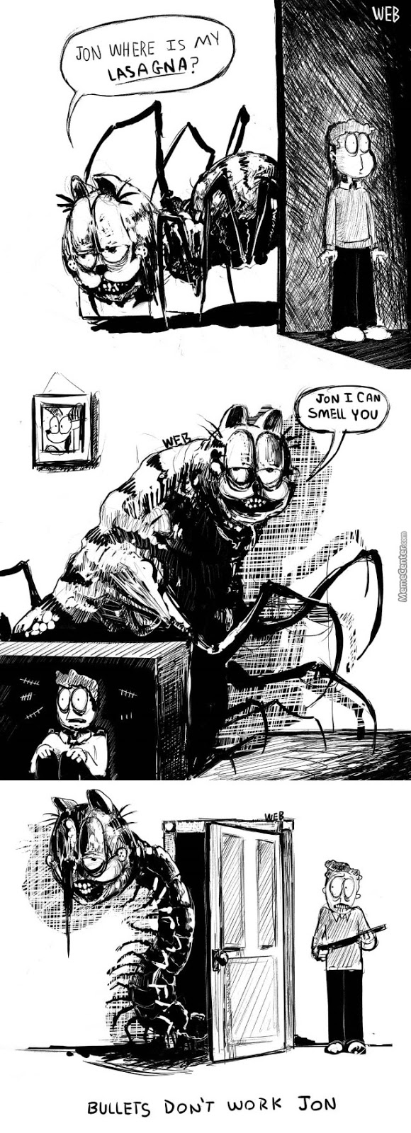 RPG, manga , quadrinhos , cultura em geral: Garfield terror Consume