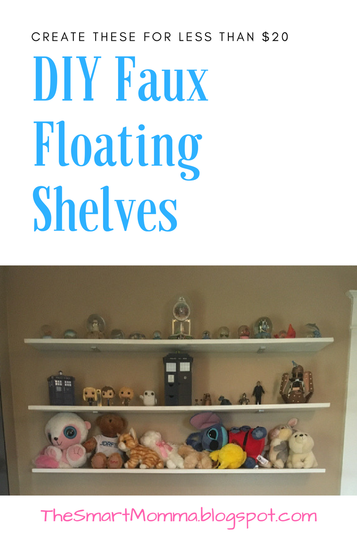 The Smart Momma DIY Faux Floating Shelves