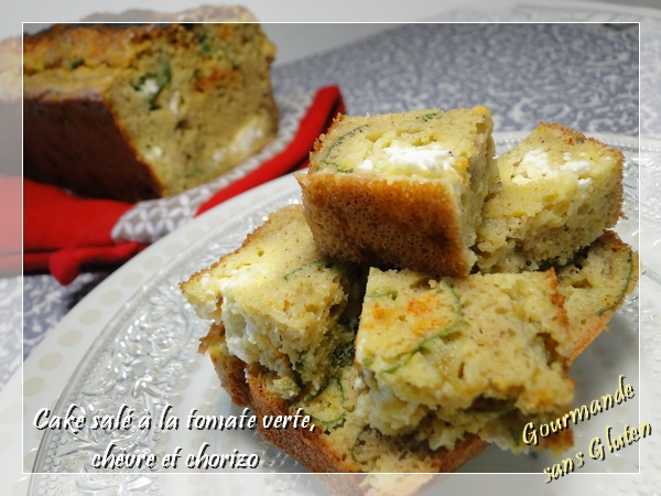 Gourmande Sans Gluten Cake Sale A La Tomate Verte Chevre Et
