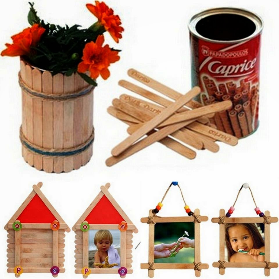 Dondurma çubuğundan tasarımlar KENDİN YAP FİKİRLERİ