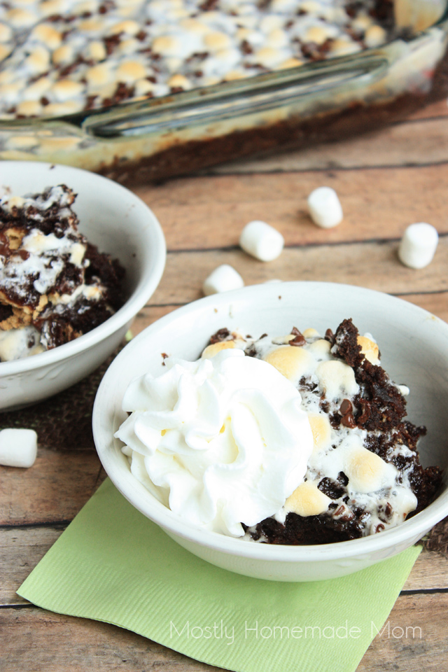 S'mores Cobbler VIDEO Mostly Homemade Mom