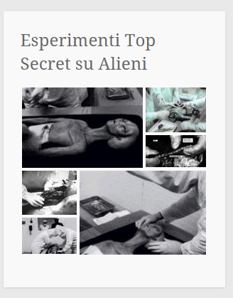 Esperimenti Top Secret su Presunti Alieni